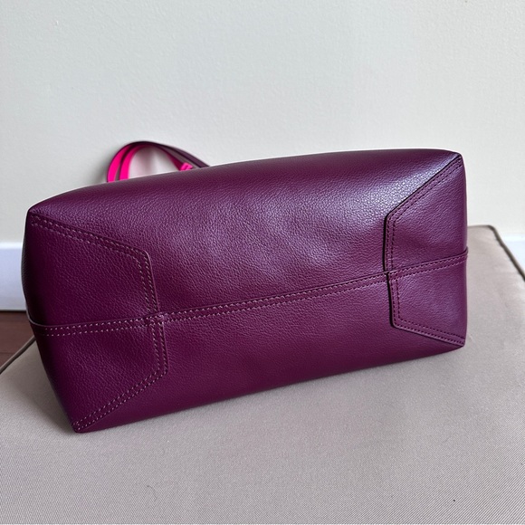 Kate Spade NY Ava Reversible Women's Tote Bag, Large - Pink and Burgundy - Picture 6 of 16